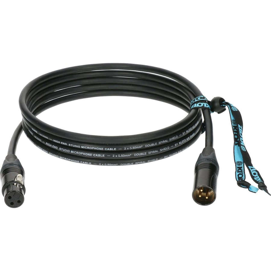 M5 MIC CABLE BLACK 50M XLR 3P. F/M