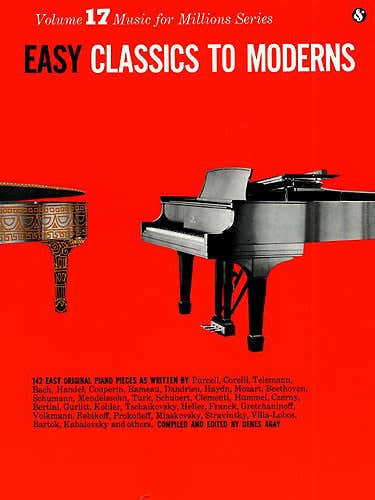 EASY CLASSICS TO MODERNS - PIANO SOLO