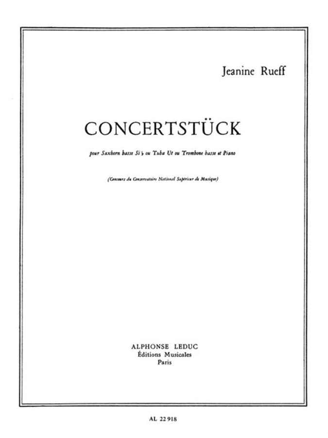 Rueff Jeanine - Concertstuck - Saxhorn Basse & Piano