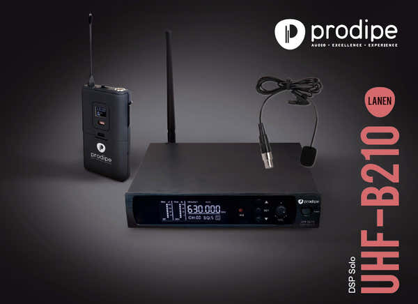 Prodipe UHF B210 DSP Micrófono de solapa Solo
