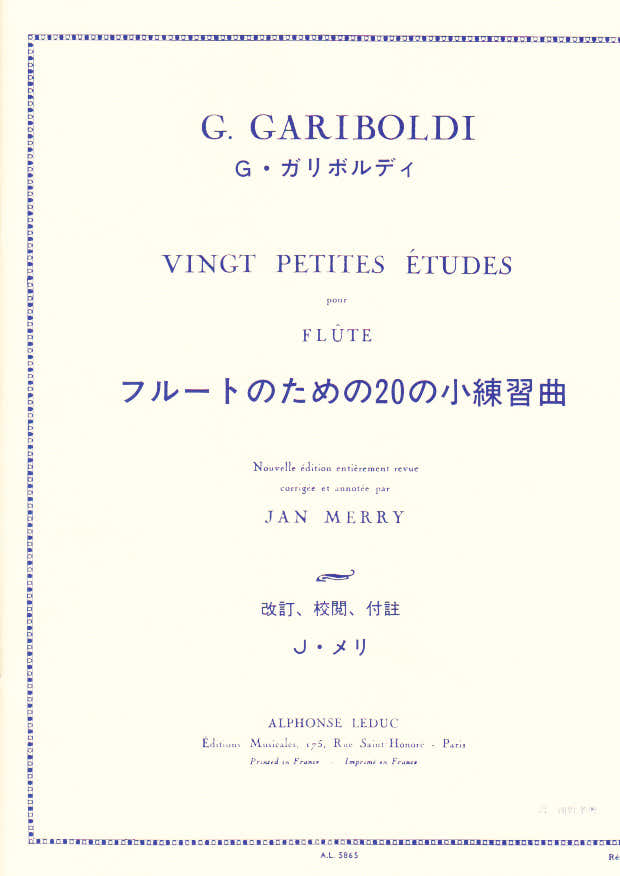 Gariboldi G. - 20 Petites Etudes - Flute