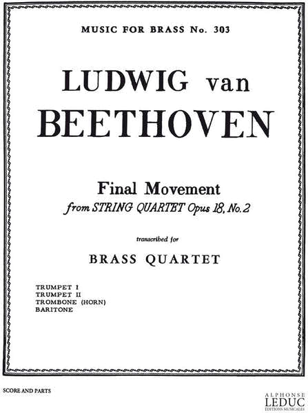 String Quartet Op.18 No.2 In G - Final Movement