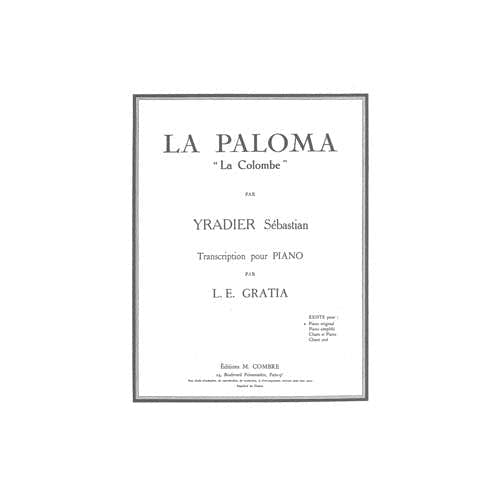 Yradier - La Paloma - Piano