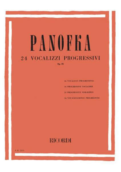 Ricordi Panofka H. - 24 Vocalizzi Progressivi Op.85 - Chant