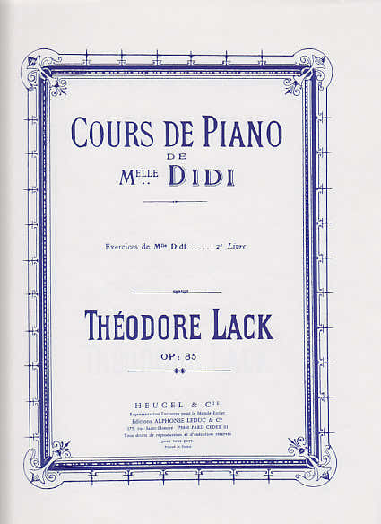 LACK THEODORE - COURS DE PIANO DE MLLE DIDI EXERCICES VOLUME 2 PIANO