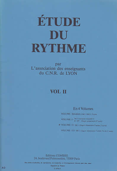 CNR DE LYON - ETUDE DU RYTHME VOL.2