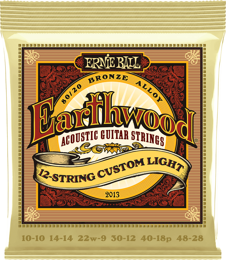 EARTHWOOD 80/20 BRONZE CUSTOM LIGHT/12 STRINGS 10-48