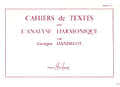 Dandelot Georges - Cahiers De Textes L'analyse Harmonique Vol.1
