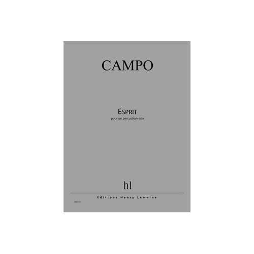 CAMPO REGIS - ESPRIT - 1 PERCUSSIONISTE