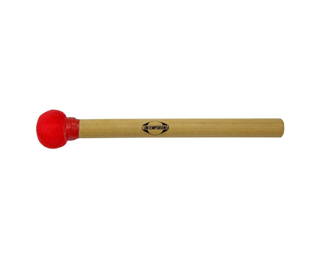 Mazo De Surdo Rojo Madera Madera Cabeza Pequeña 30Cm