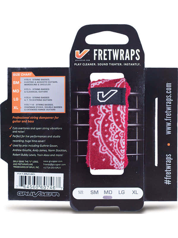 FretWraps Bandana Roja - Pequeño