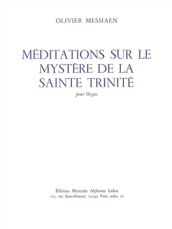 Meditaciones sobre el misterio de la Santísima Trinidad