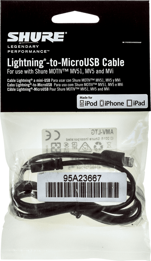 Cable Micro USB - Lightning 1 M