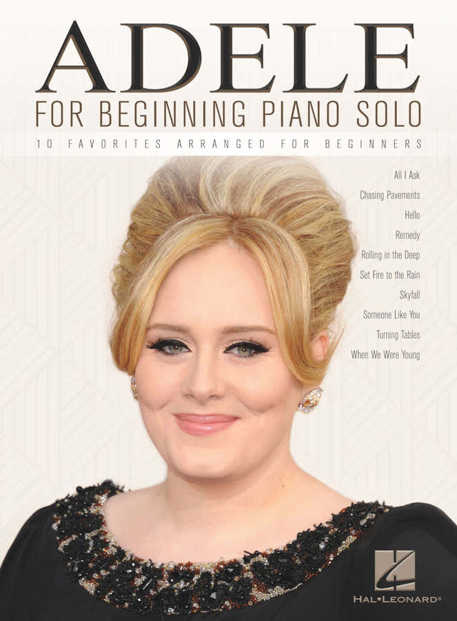 Adele for Beginning Piano Solo - Version anglaise
