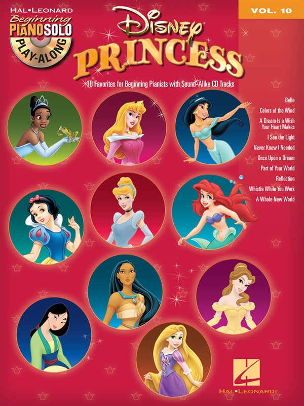 Beginning Piano Solo PLAY-along Volume 10 - Disney Princess - Piano Solo