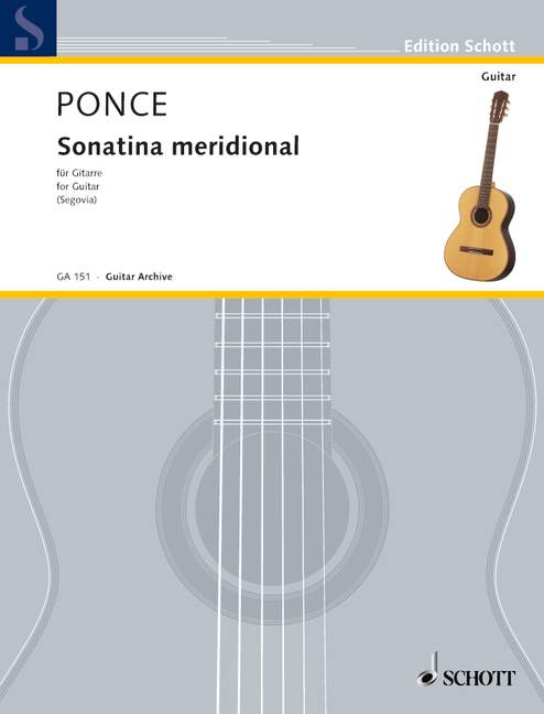 PONCE MANUEL MARIA - SONATINA MERIDIONAL - GUITAR