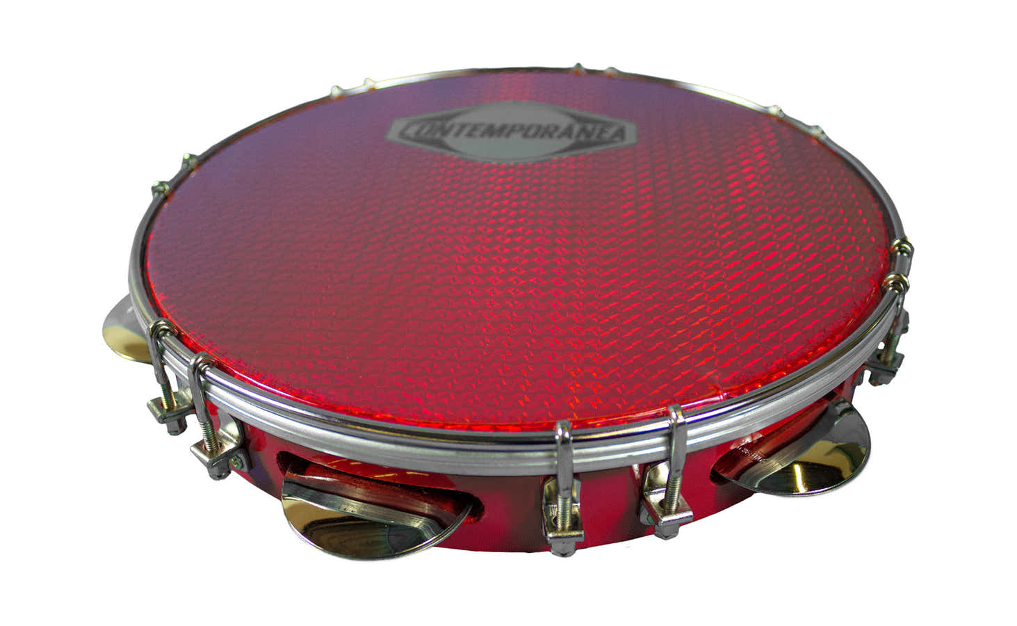C-PF10-01R PANDEIRO 10" FORMICA PRISMATIC SKIN ROUGE BRAZIL2014