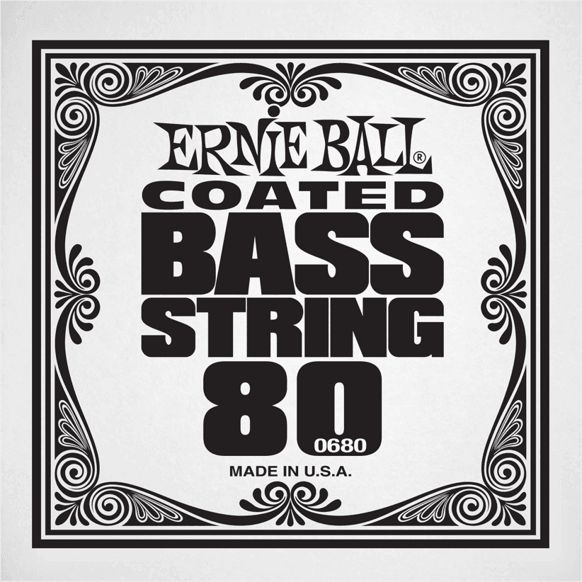 .080 COATED NICKEL WOUND ELECTRIC BASS STRING SINGLE