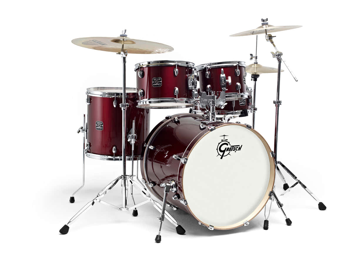 GE2-E605TK-WR- NEW ENERGY FUSION 20" WINE RED + PLATOS PAISTE 101 CYMBALS