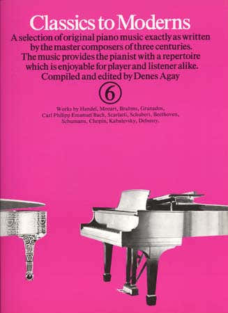 CLASSICS TO MODERNS VOL 6 - PIANO