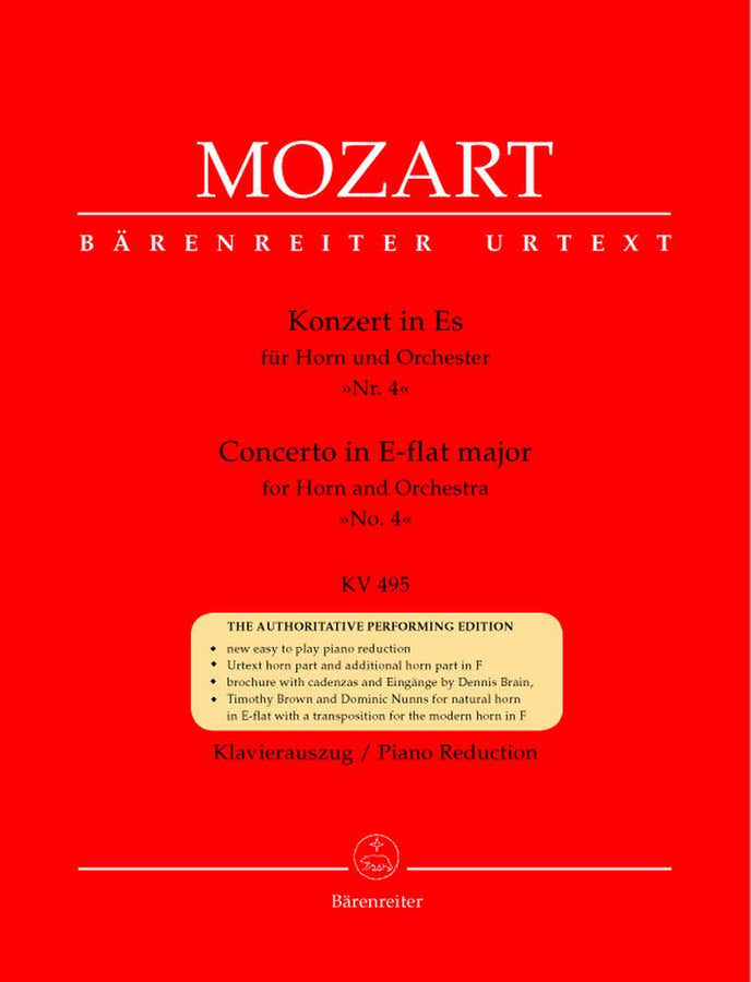 Moz W.A. - Concerto N°4 En Mib Majeur Kv 495 - Cor Piano