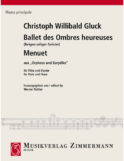 Gluck - Ronde Des Esprits Bienheureux - Flute et Piano