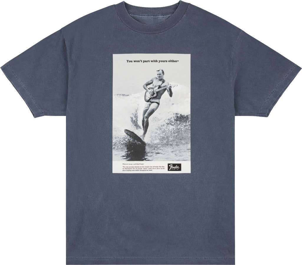 Vintage Ad Surfer Tee Ocean L