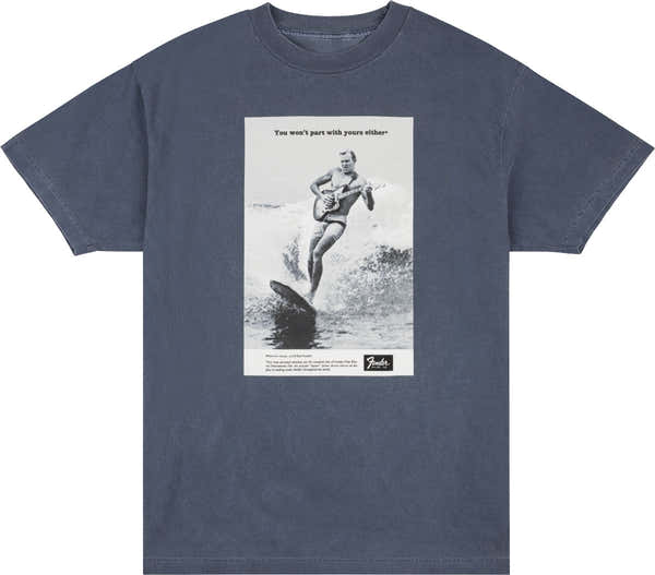 Vintage Ad Surfer Tee Ocean L