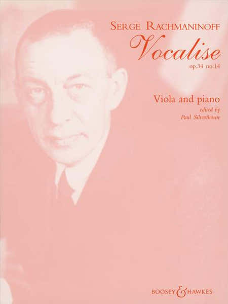 RACHMANINOFF SERGEI WASSILJEWITSCH - VOCALISE OP. 34/14 - VIOLA AND PIANO