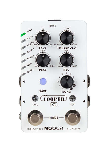 Mooer Looper estéreo X2 Blanco