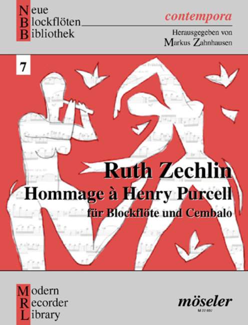 Zechlin Ruth - Hommage À Henry Purcell - Soprano- Or Ténor Recorder And Harpsichord