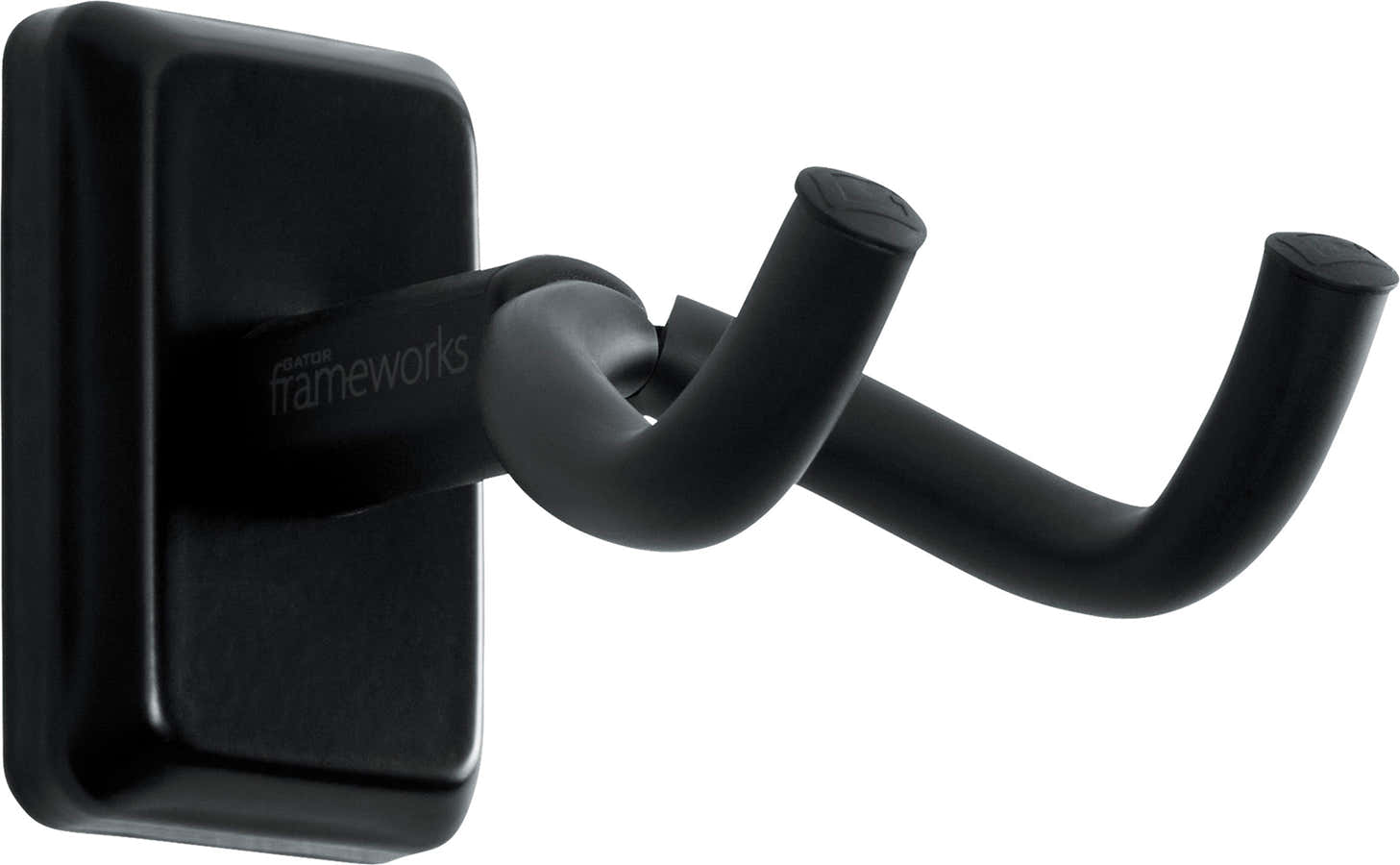 Soporte de pared para guitarra con placa negra