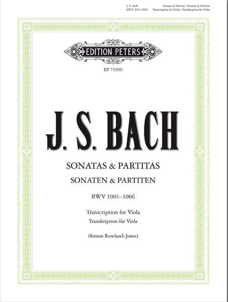 Faber Music Bach J.S. - Sonates & Partitas BWV 1001-1006 - Alto