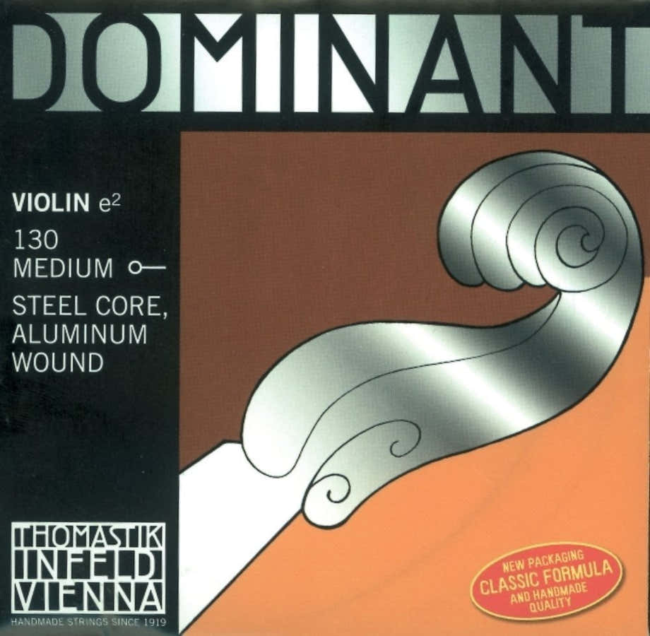 STRINGS VIOLIN DOMINANT SOLID CORE NYLON D ALU. 132