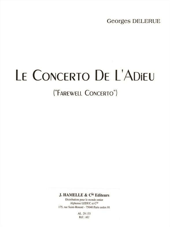 Le Concerto De L'Adieu - pour Violon et Piano