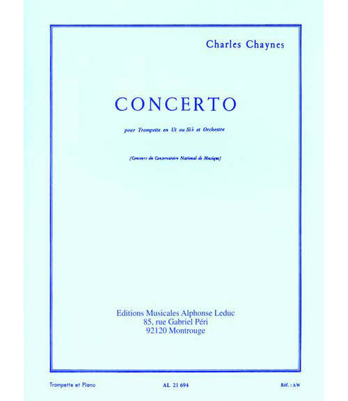 Chaynes Charles - Concerto - Trompette & Piano