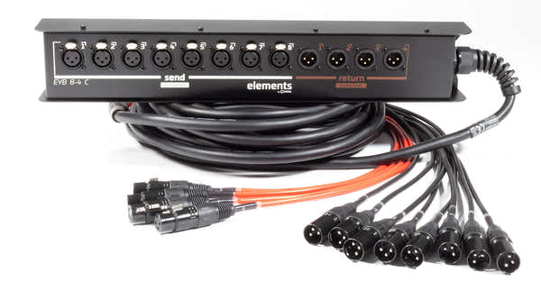 Caja de Escenario 8 Entradas 4 Salidas XLR 15 M