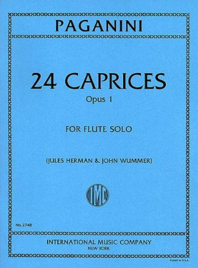 Paganini N. - 24 Caprices Op.1 - Flute Solo