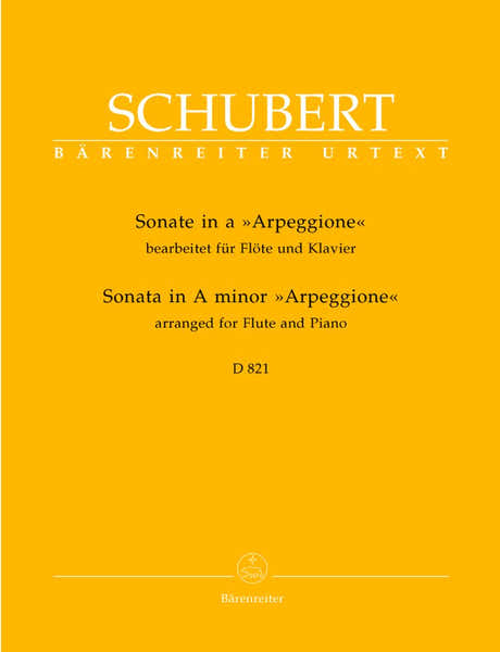 Schubert F. - Sonate Eggione En La Mineur D 821 - Flute Piano