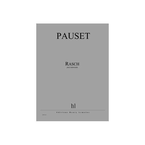 Pauset - Rasch - Violoncelle