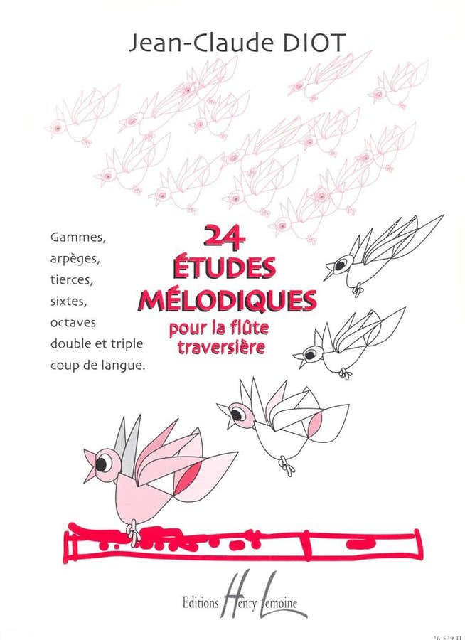 Diot JEAN-claude - Estudios melódicos (24) - Flauta