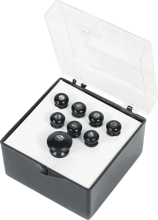 ACCESSORIES PARTS FOR STAINED PINS EBONY PEARL DOT