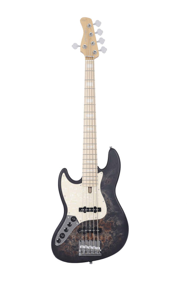 Er V7 Swamp Ash Reissue-5 Lh Tbk.S Negro transparente