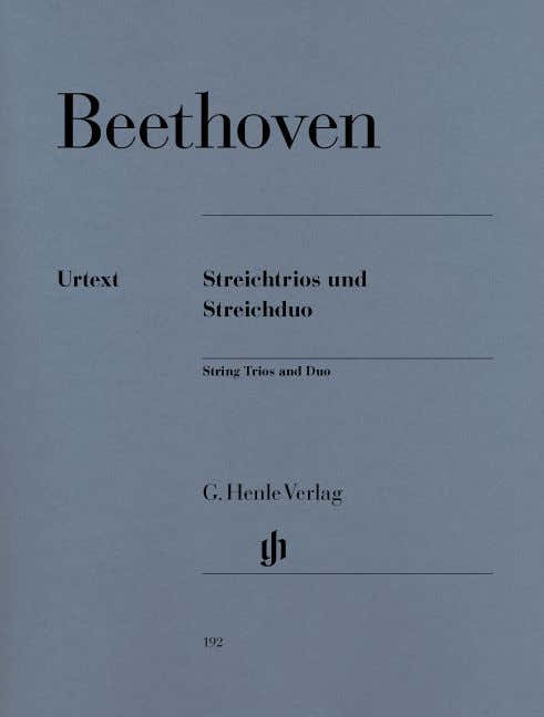 BEETHOVEN L.V. - STRING TRIOS OP. 3 8 AND 9 AND STRING DUO WOO 32