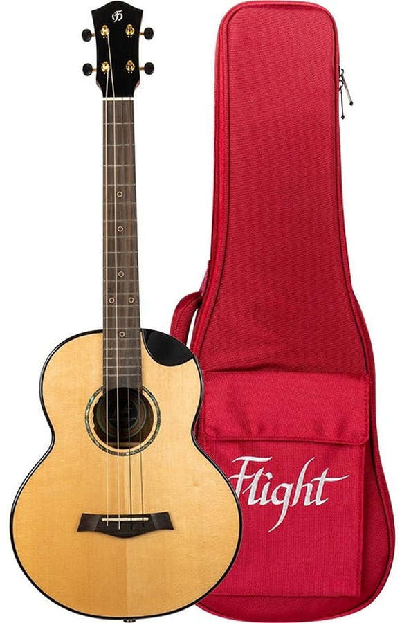 Aurora Solid Top Baritone Electro Ukulele - Nat -