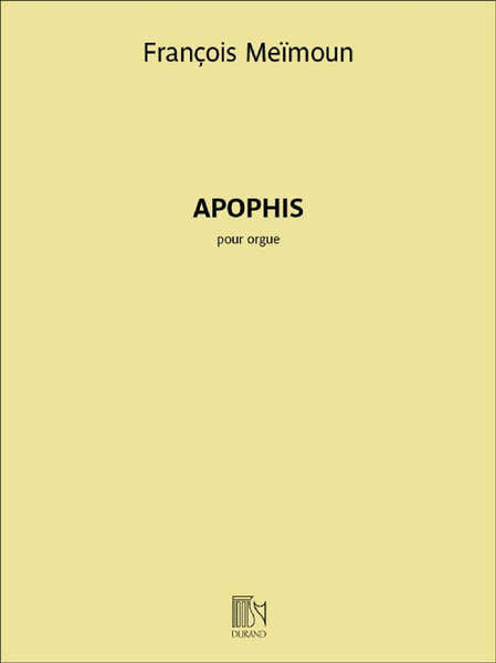 François Meïmoun - Apophis - Orgue