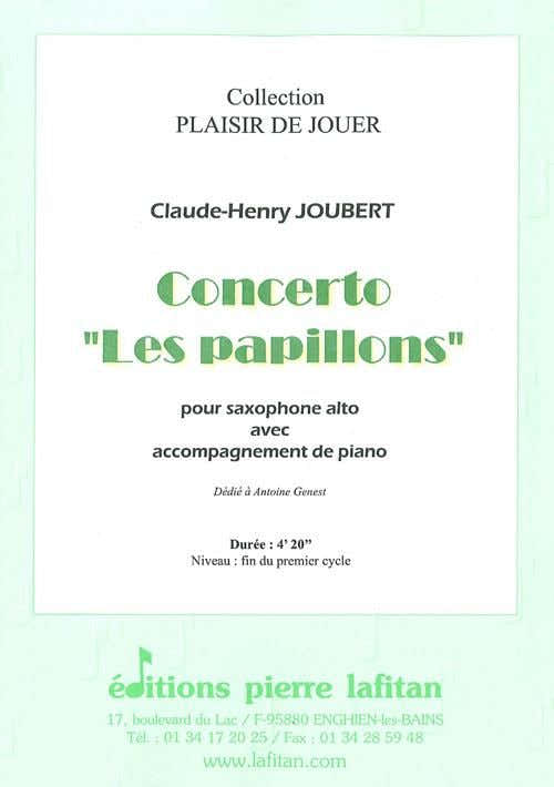 Joubert CLAUDE-henry - Concerto Les Papillons - Saxophone Alto & Piano