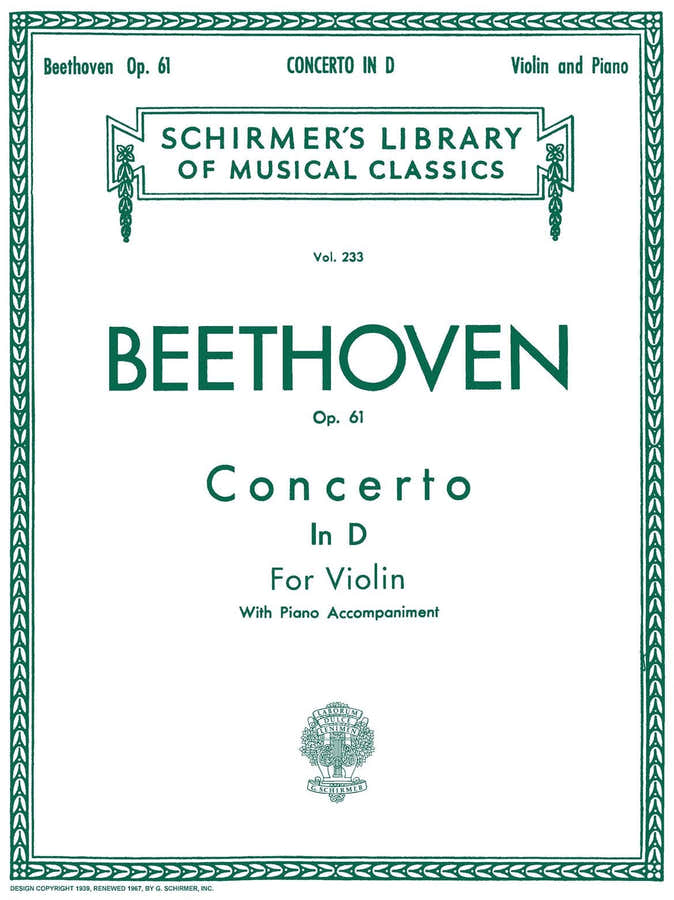Violin Concerto In D Major Op. 61