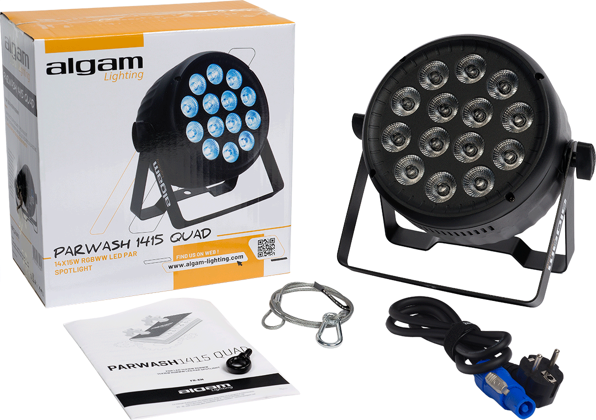 PAR WASH 14X 15W RGBWW 4-IN-1 35° OPTIC