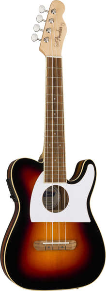 Telecaster Fullerton Uke WN Sunburst de 2 colores